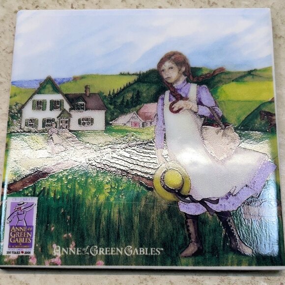 Anne Of Green Gables Porcelain Coaster Kindred Spirits Collection Tile - Picture 5 of 6
